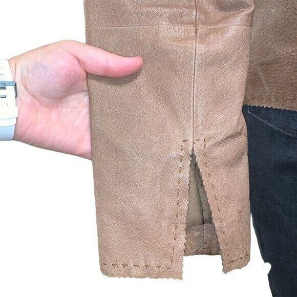 Vintage Womens Leather Jacket Western Brown Country Clothing Company Medium - Picture 10 of 15